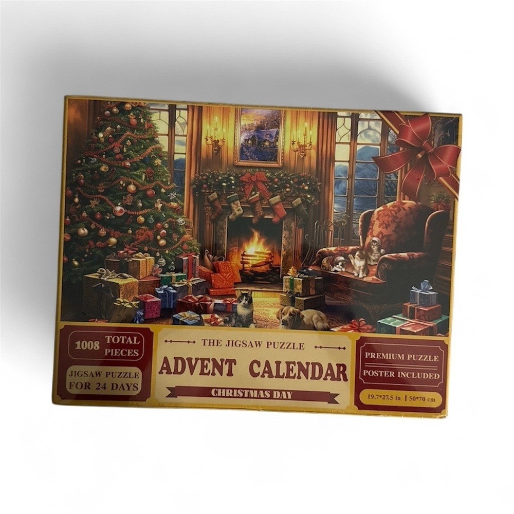 The Jigsaw Puzzle Christmas Advent Calendar 1008 Piece Holiday Puzzle New